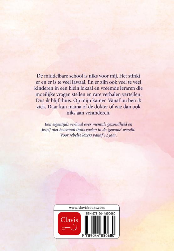 Achterkant van Nooit meer naar school