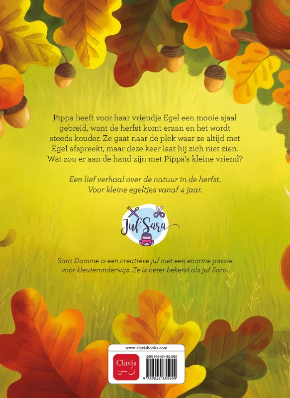 Achterkant van Pippa en de vermiste egel