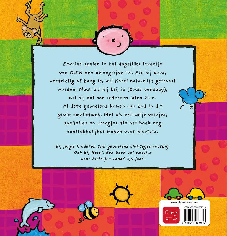 Achterkant van Karels grote boek over emoties