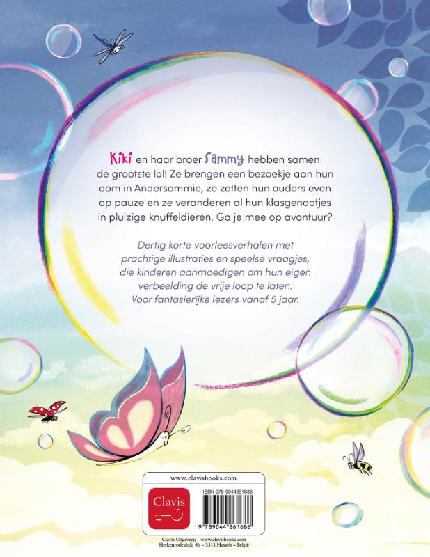 Achterkant van De waanzinnige avonturen van Kiki en Sammy