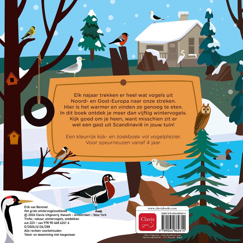 Achterkant van Het grote wintervogelzoekboek