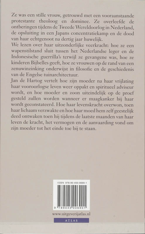 Achterkant van Herinneringen aan mijn moeder