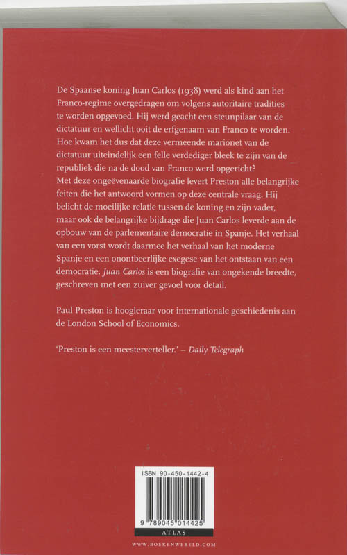Achterkant van Juan Carlos