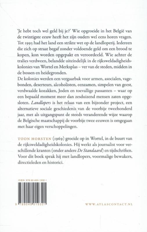 Achterkant van Landlopers