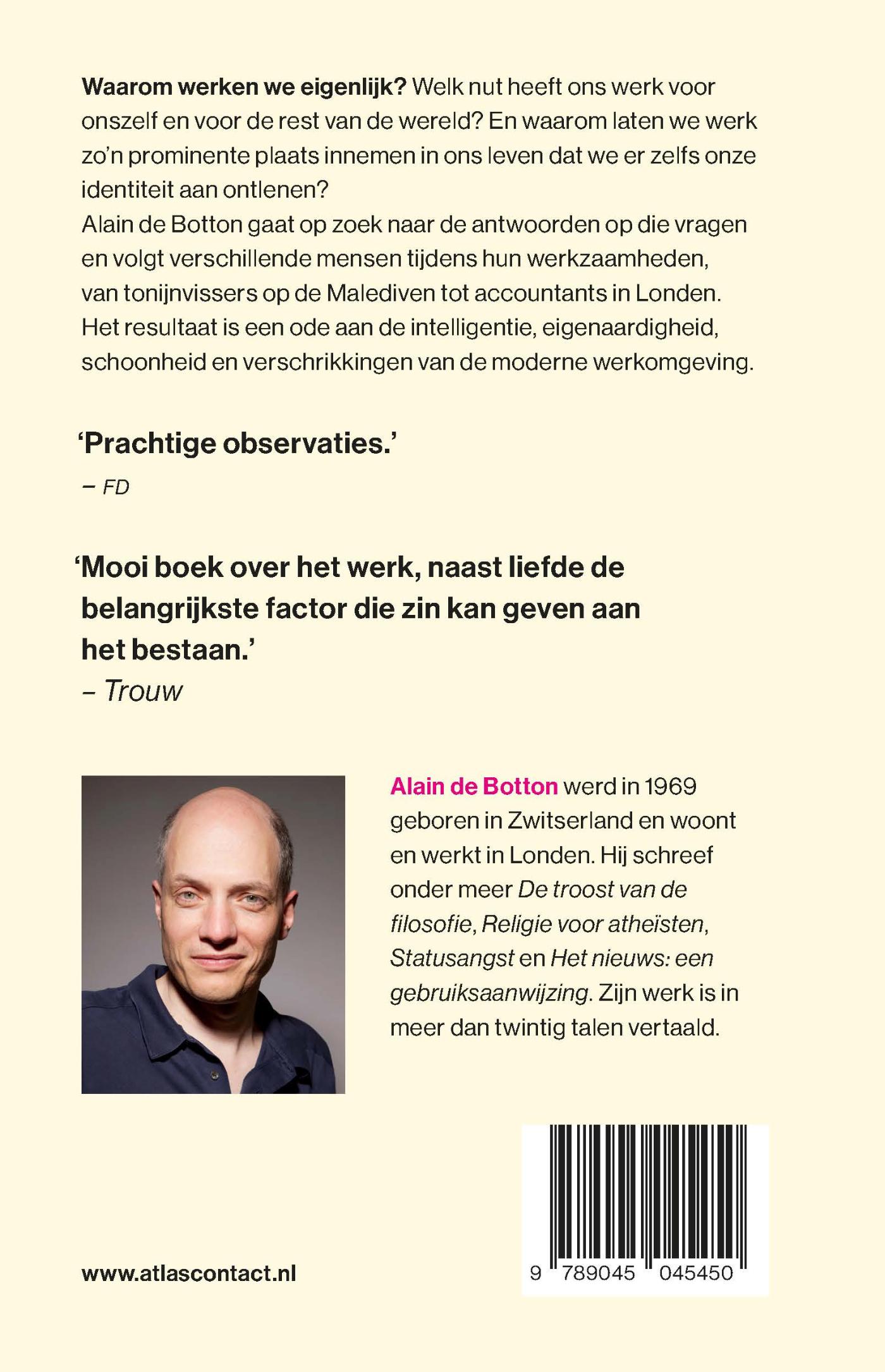 Achterkant van Een ode aan de arbeid