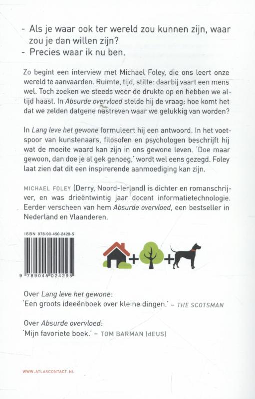 Achterkant van Lang leve het gewone