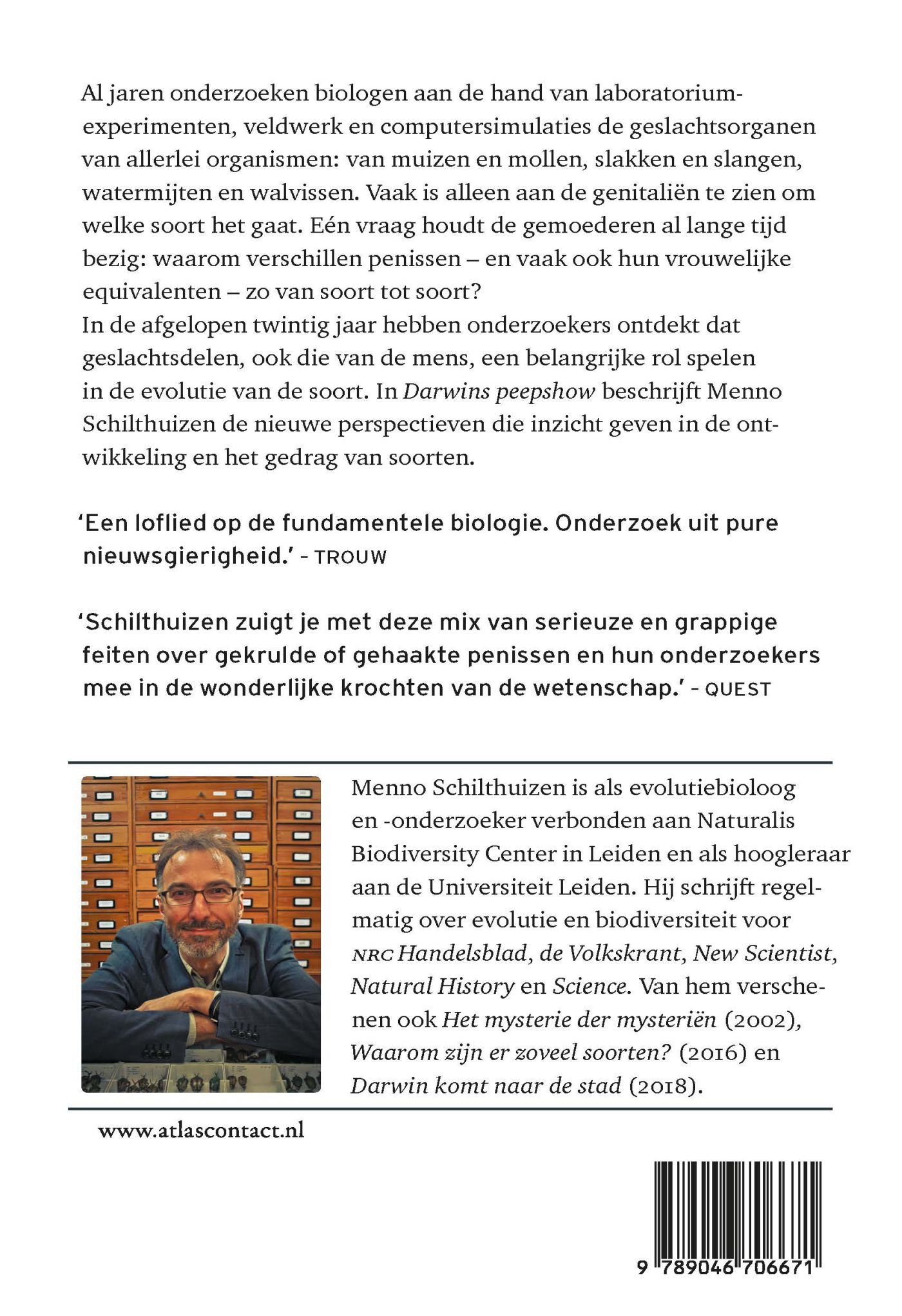 Achterkant van Darwins peepshow