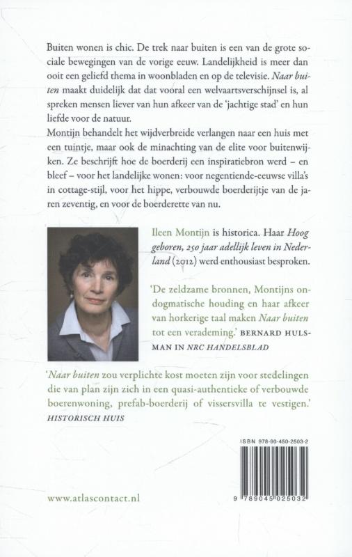 Achterkant van Naar buiten