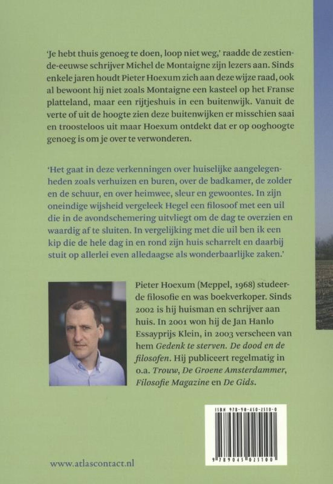 Achterkant van Kleine filosofie van het rijtjeshuis