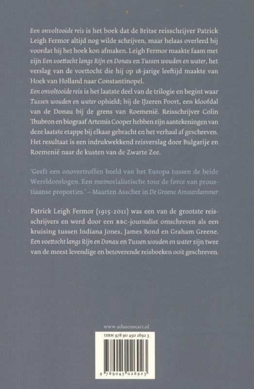 Achterkant van Een onvoltooide reis