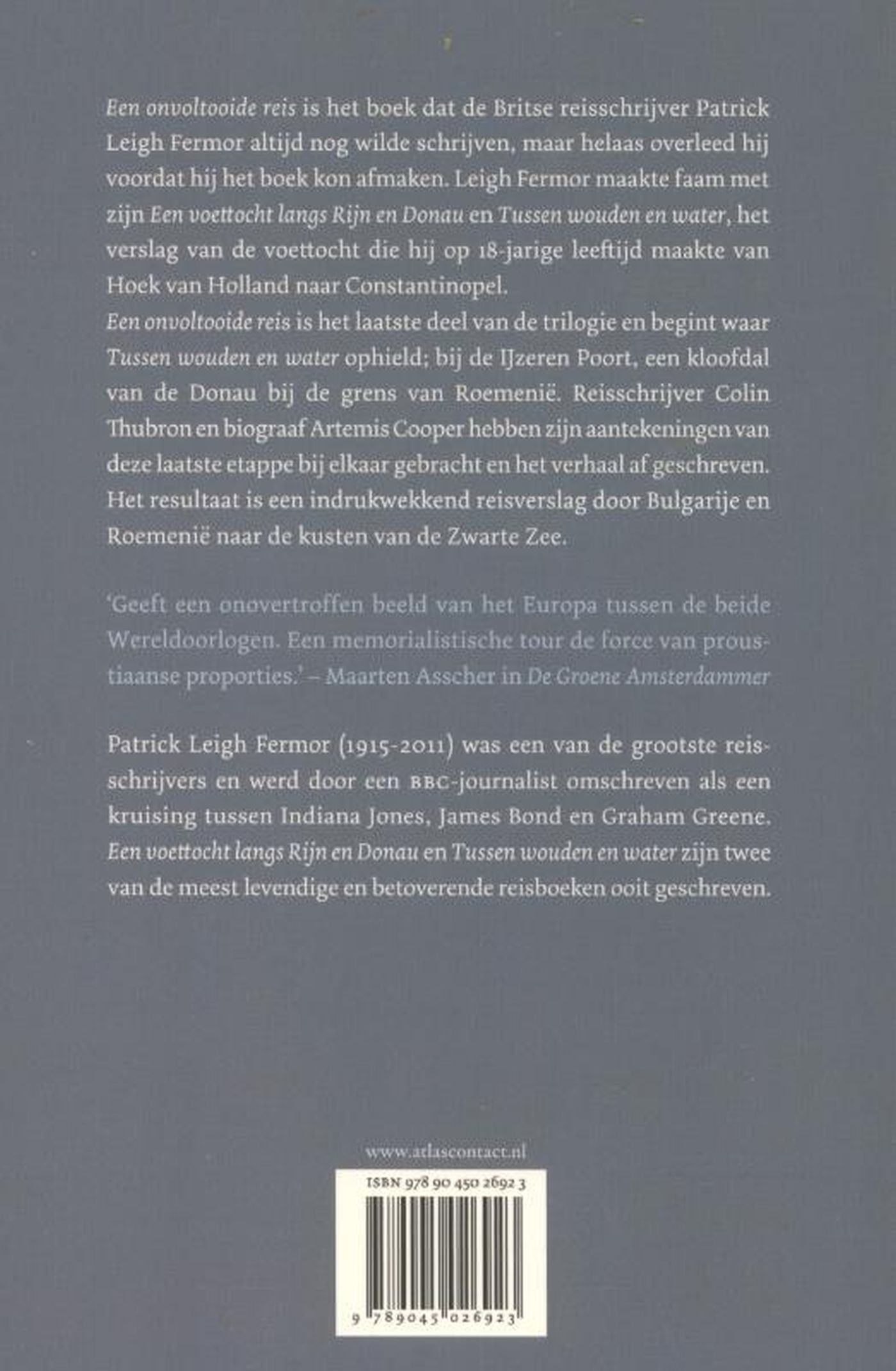 Achterkant van Een onvoltooide reis