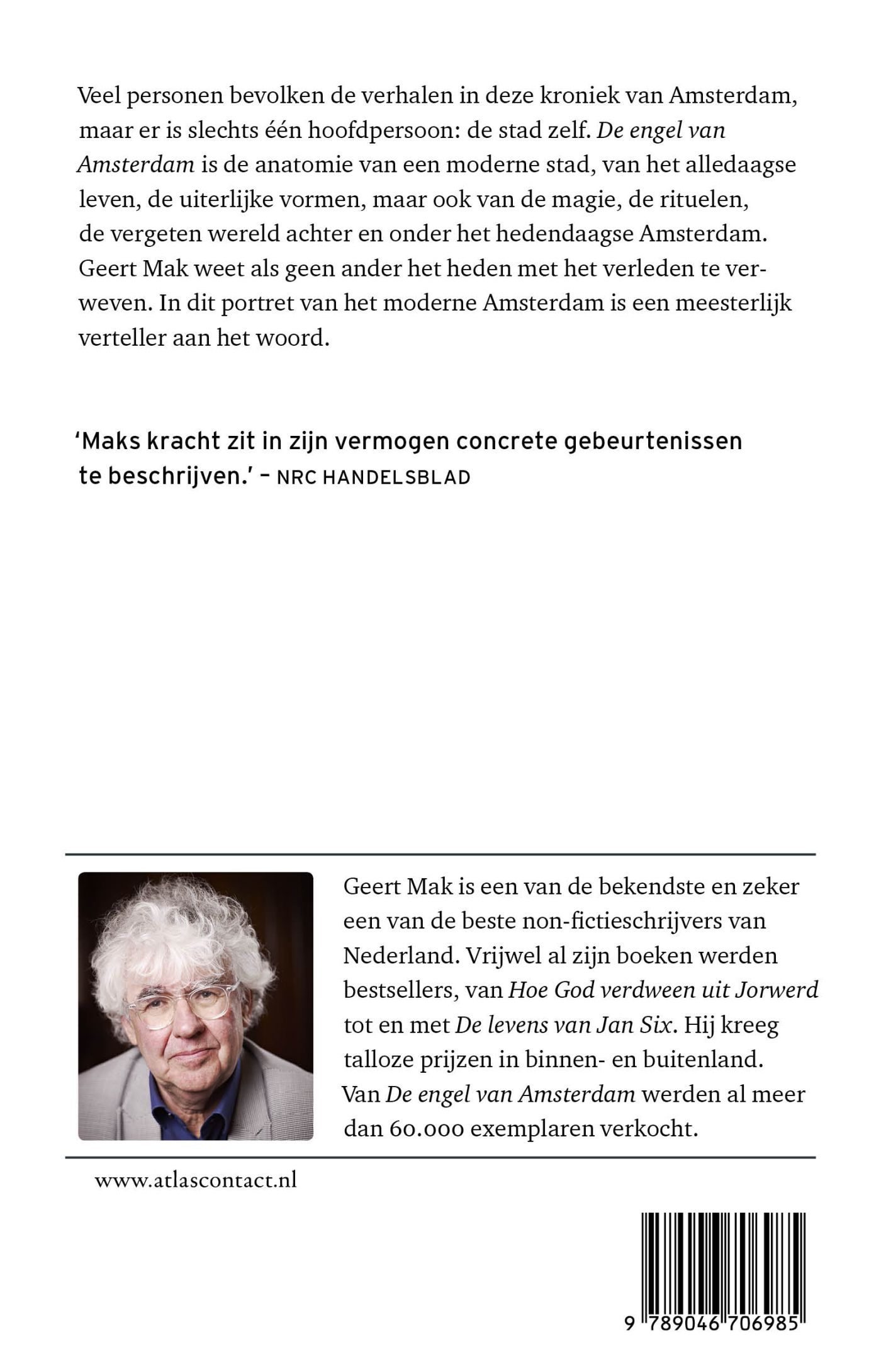 Achterkant van The angel of Amsterdam