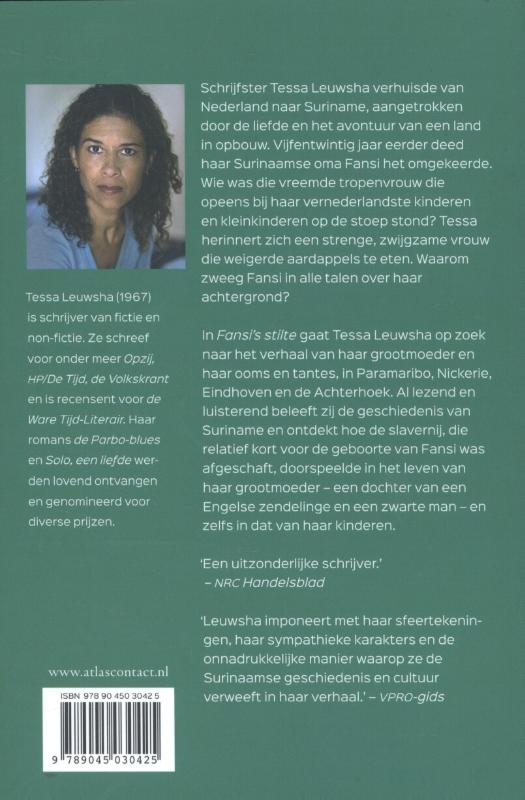 Achterkant van Fansi's stilte