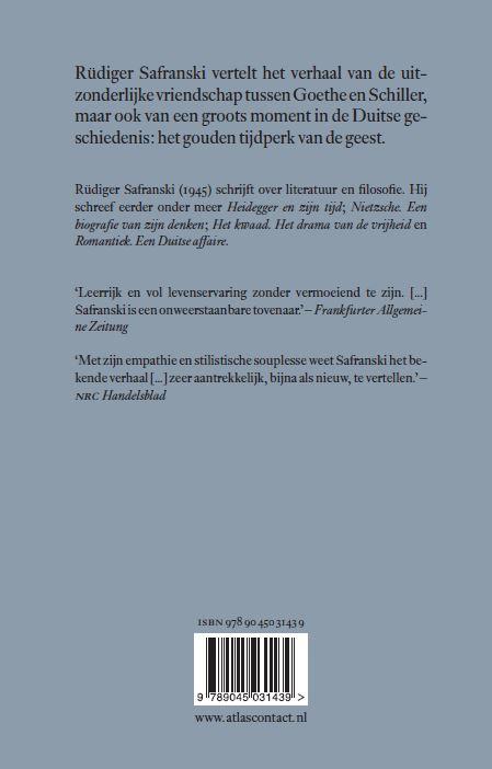 Achterkant van Goethe en Schiller