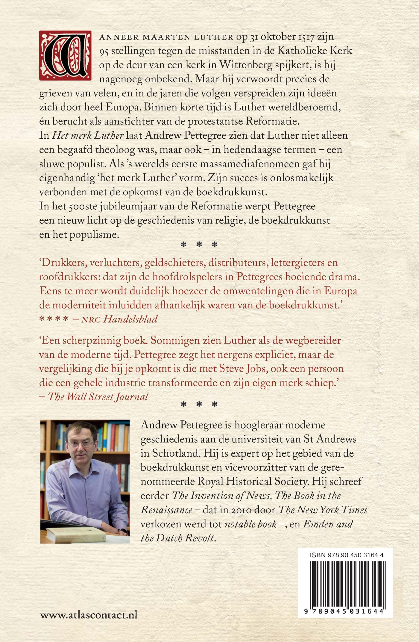 Achterkant van Het merk Luther