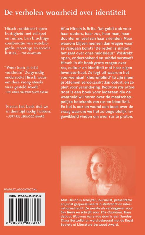 Achterkant van Waarom ras ertoe doet