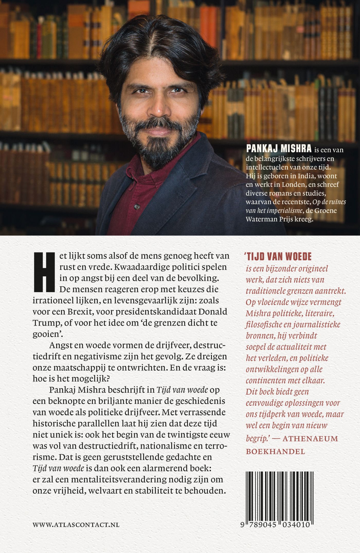Achterkant van Tijd van woede