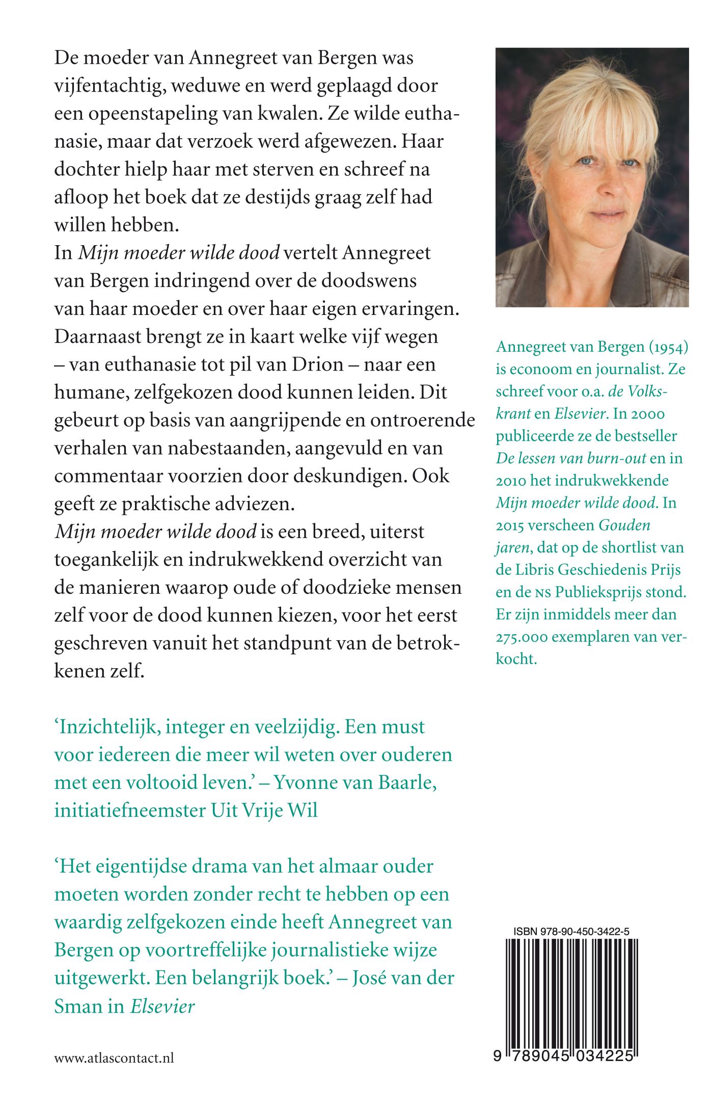 Achterkant van Mijn moeder wilde dood