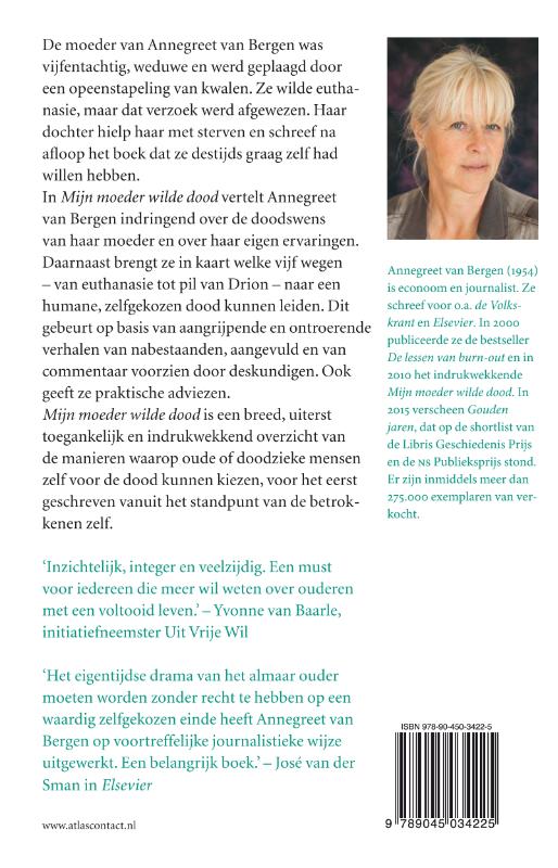 Achterkant van Mijn moeder wilde dood