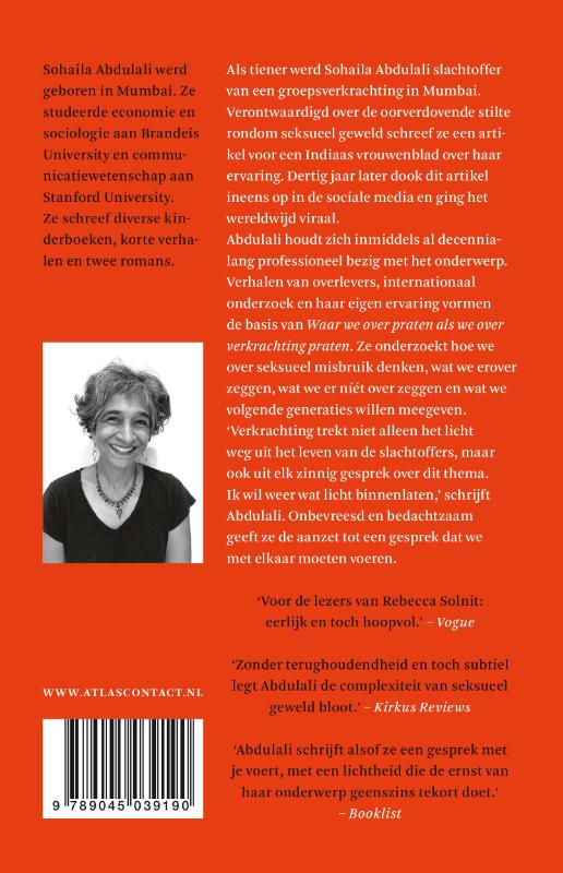 Achterkant van Waar we over praten als we over verkrachting praten