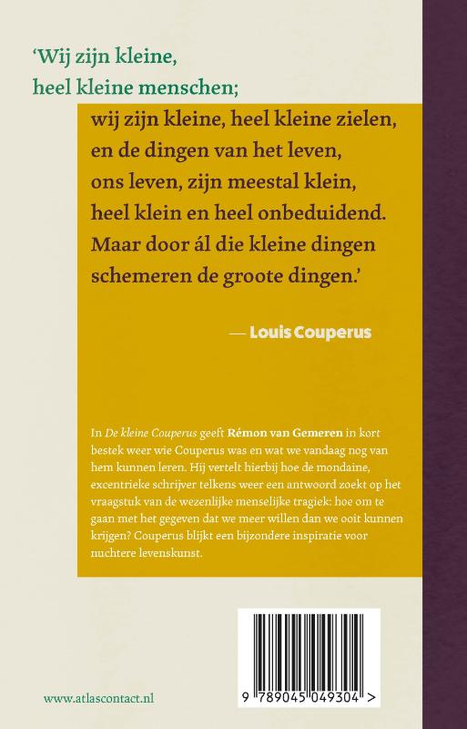 Achterkant van De kleine Couperus