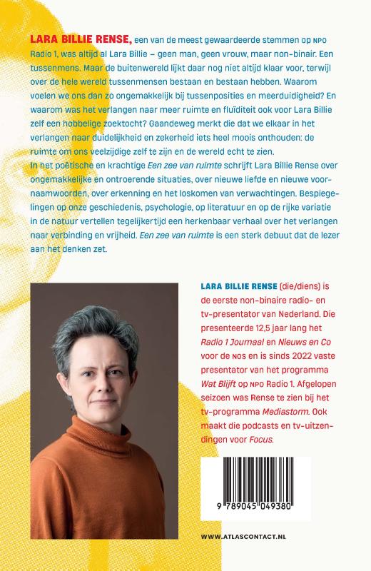 Achterkant van Een zee van ruimte