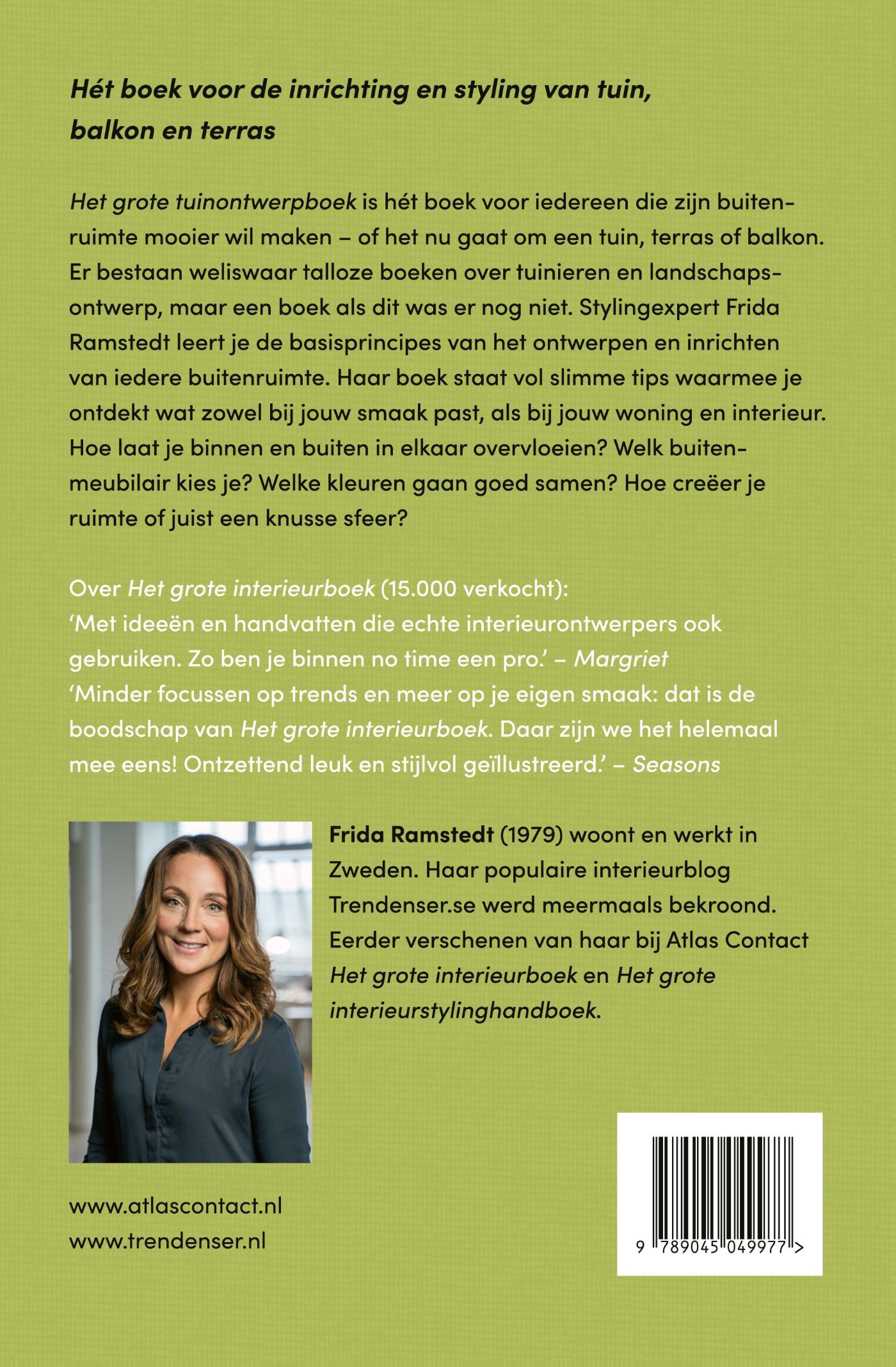 Achterkant van Het grote tuinontwerpboek