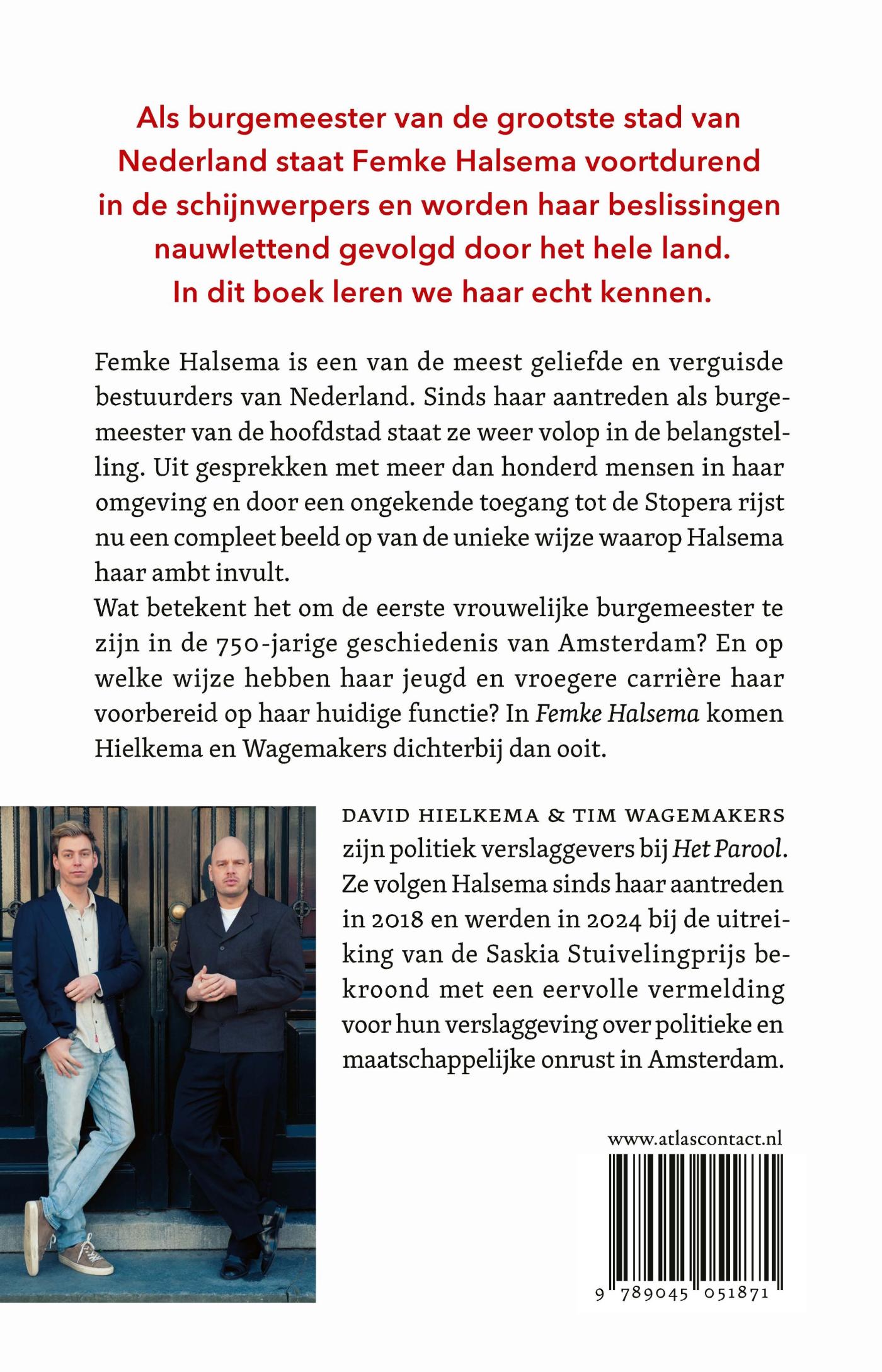 Achterkant van Femke Halsema