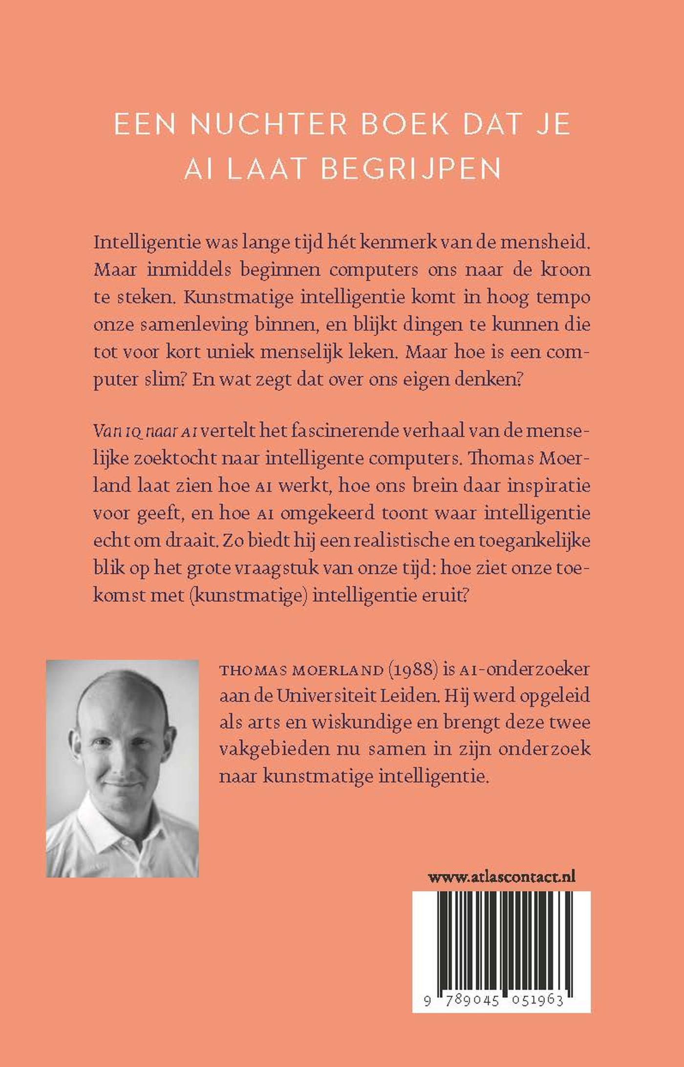 Achterkant van Van IQ naar AI