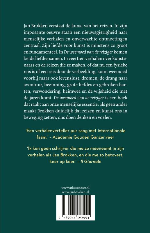 Achterkant van De weemoed van de reiziger