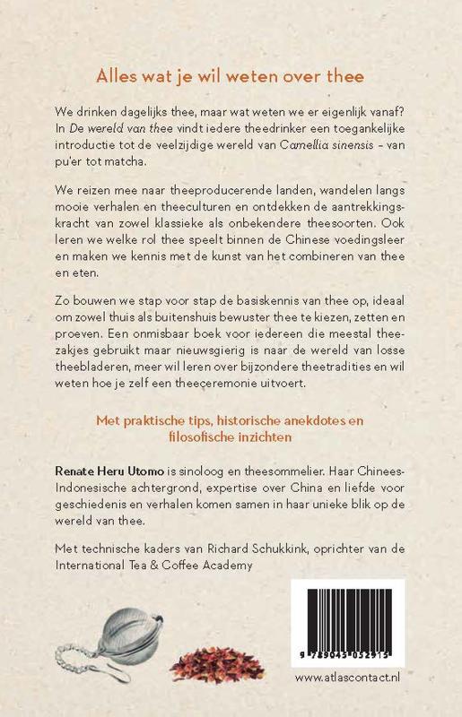Achterkant van De wereld van thee