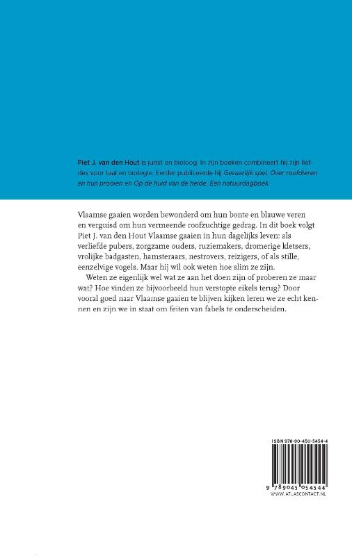 Achterkant van De Vlaamse gaai