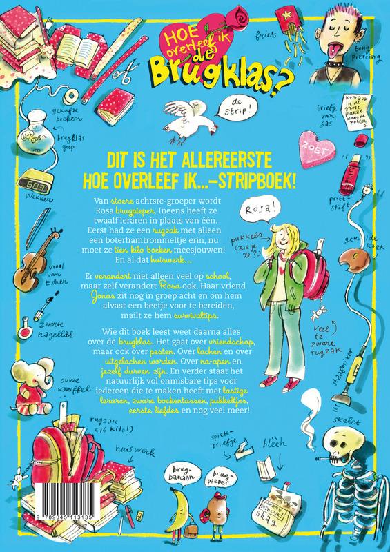 Achterkant van Hoe overleef ik de brugklas
