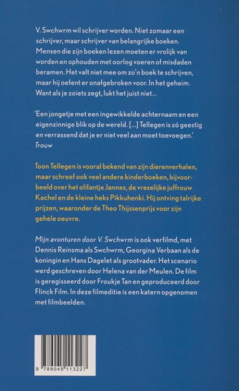 Achterkant van Mijn avonturen door V. Swchwrm