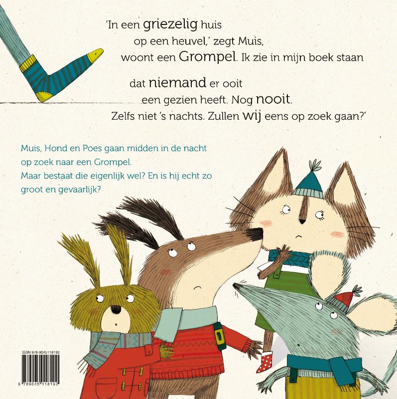 Achterkant van De grote gevaarlijke Grompel