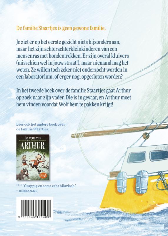 Achterkant van Arthur en de tattoo van Wolf