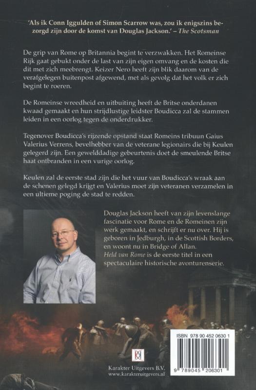 Achterkant van Held van Rome