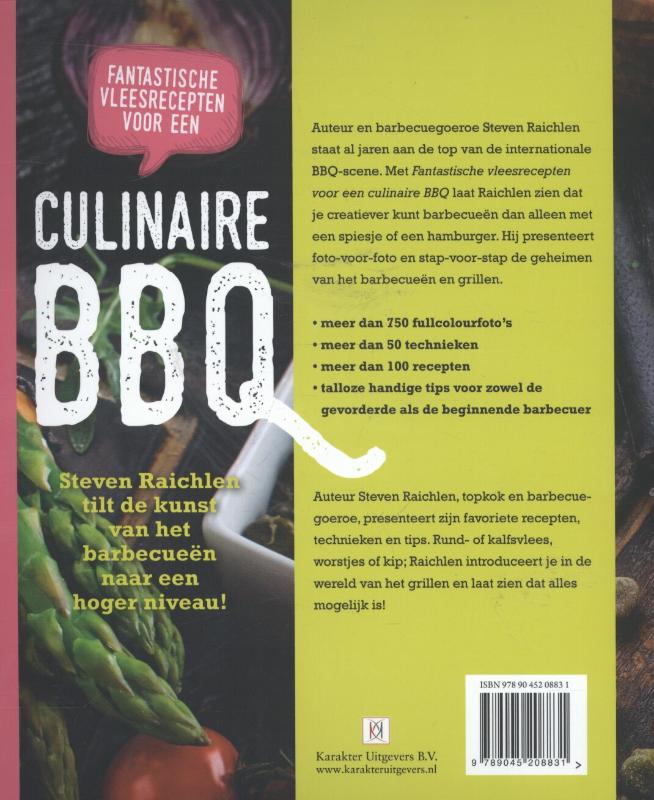 Achterkant van Fantastische vleesrecepten voor een culinaire BBQ