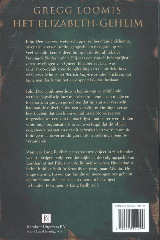 Achterkant van Het Elizabeth-geheim