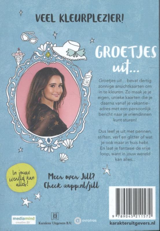 Achterkant van Groetjes uit...