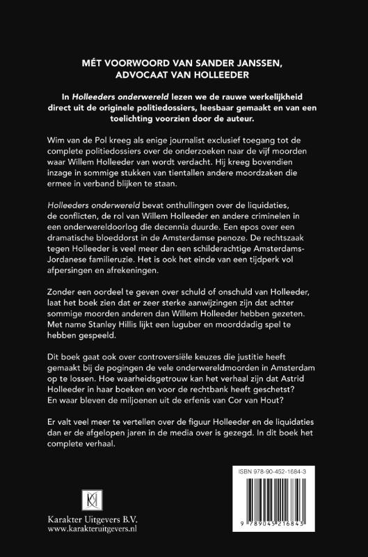 Achterkant van Holleeders onderwereld