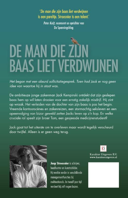 Achterkant van De man die zijn baas liet verdwijnen