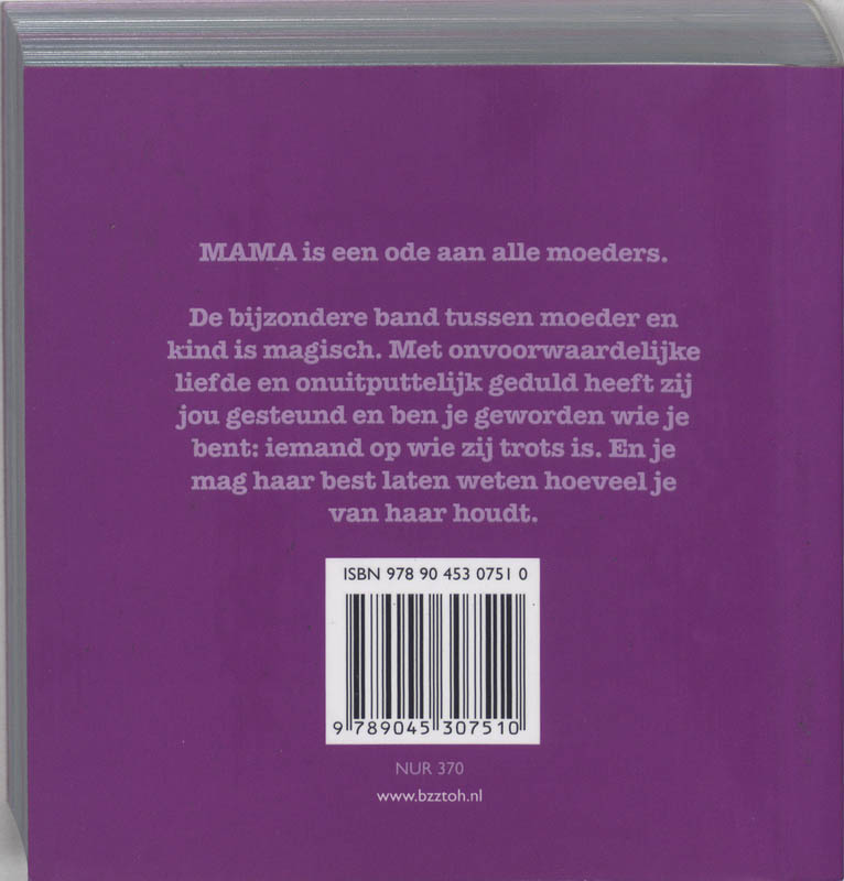 Achterkant van Mama 1000 redenen waarom jij bijzonder bent
