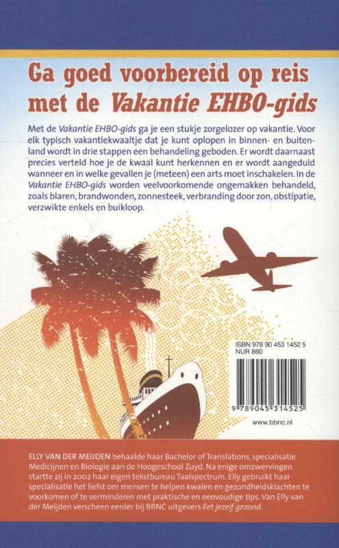 Achterkant van Vakantie EHBO-gids