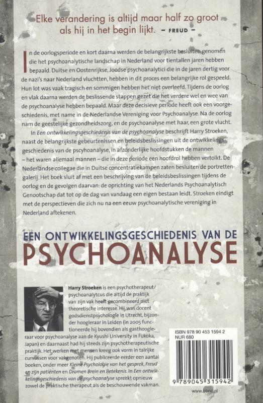 Achterkant van Een ontwikkelingsgeschiedenis van de psychoanalyse