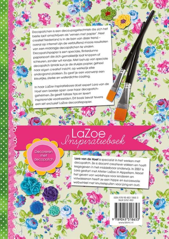 Achterkant van LaZoe Inspiratieboek