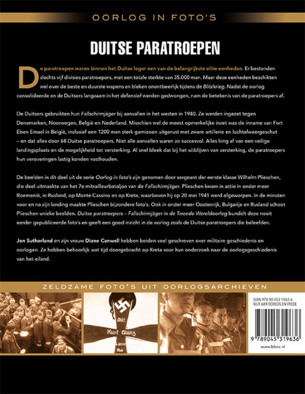 Achterkant van Duitse paratroepen