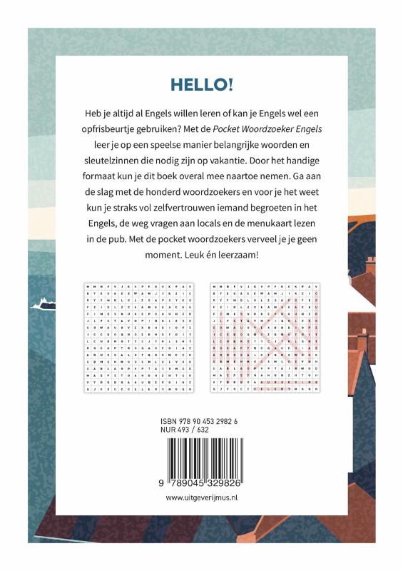 Achterkant van Pocket woordzoeker Engels