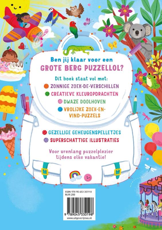 Achterkant van Het vrolijke vakantie spelletjesboek