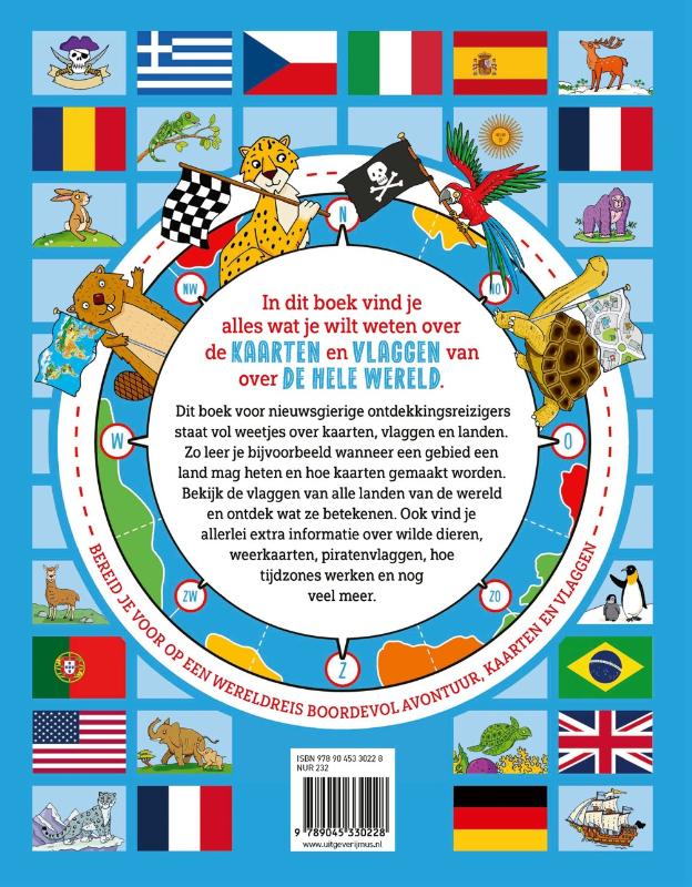Achterkant van Het kaarten- en vlaggenboek